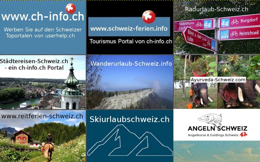 tourismus portale schweiz