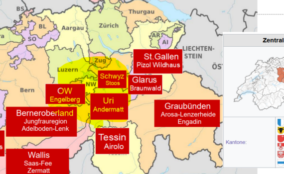karte skigebiete zentral schweiz